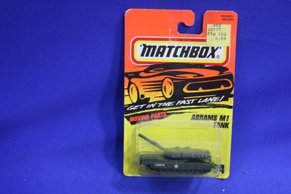 Matchbox 1995 M1 Abrams Tank Green #54 NOS