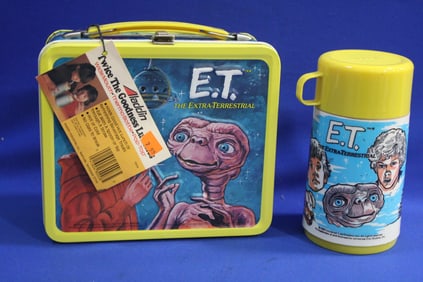 1982  E.T. Lunch Box, Thermos & O/Tag