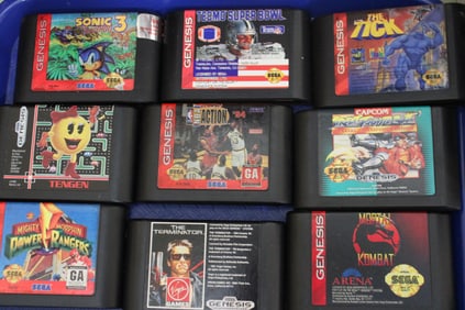 1980-1990s Lot of 9 Genesis Games