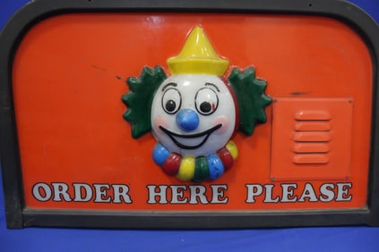 1960s Jack In The Box Drive Thru Speaker Sign