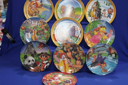 Vintage McDonald’s Plastic Collectors Plates  NOS