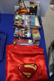 2013 Superman Cape & 1993 Store Display Cards