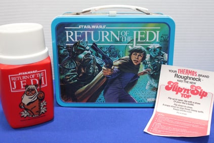 1983 Return of The Jedi Lunch Box, Thermos NOS