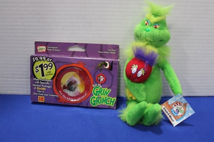 2000 Grinch NOS Mobile & Grinch & Whozit Plush Toy