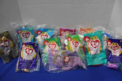 1992 McDonald's Ty Toy Plush Animals, Set 12, NOS