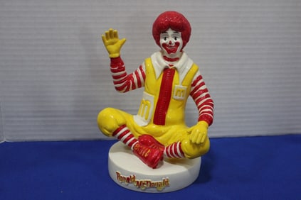 1990s McDonald's Ronald Plastic Bank w/ Coin Trap