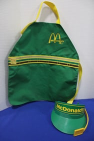 1988 Fisher Price McDonalds Play Apron & Visor