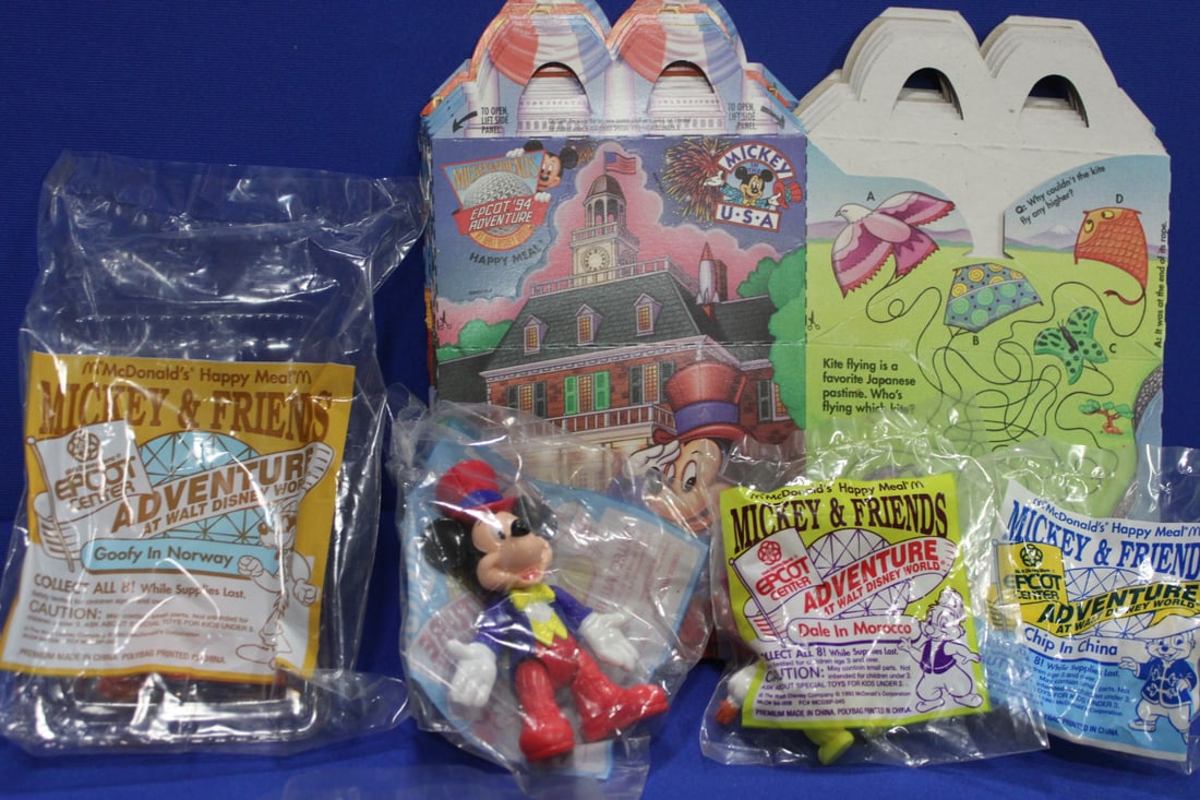 McDonald's Epcott Adventures Set + Boxes NOS (1 of 1)