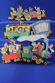Vintage Disney Characters Train Wall Plaques