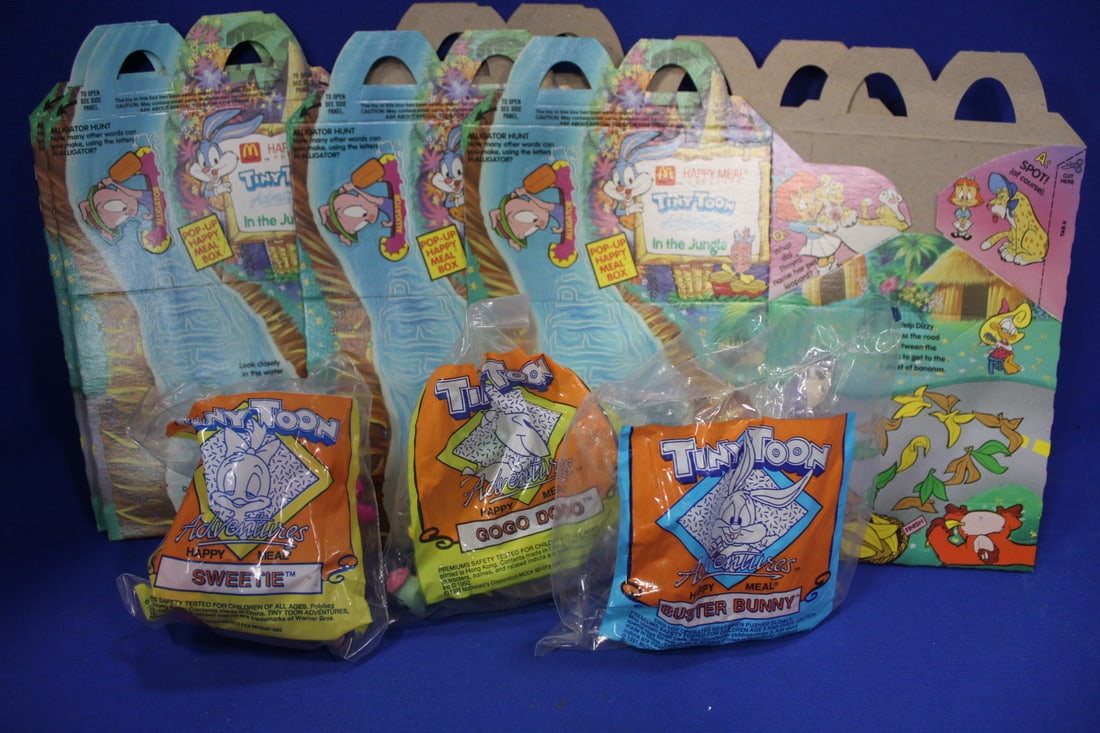 1991 McDonald's Tiny Toon Toys w/ Boxes NOS (1 of 1)