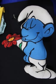 1980's Smurf Pillow Stuffed Double Sided Doll Peyo