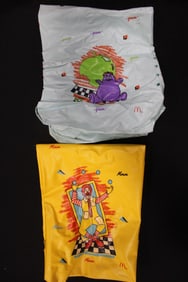 1988 McDonald's 2 Vinyl Lunch Bags