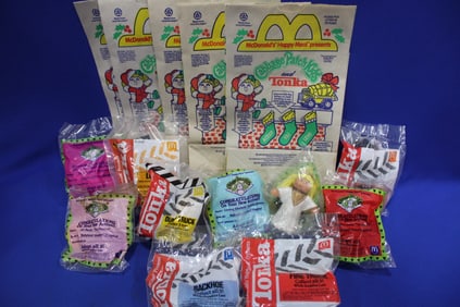 1992 McDonald's Tonka & Barbie Sets w/ Bags
