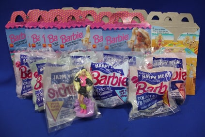 1991 McDonald's Barbie Complete Set w/ Boxes NOS