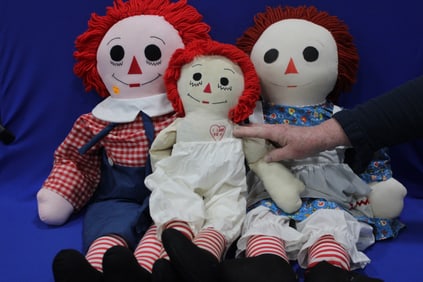Large / Oversize Raggedy Ann & Andy Dolls