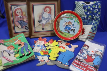 Raggedy Ann Twin Bedspread & More See Photos