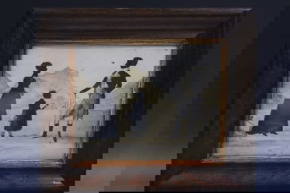 1803 Watercolor Silhouette of Family