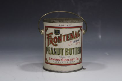 Frontenga Peanut Butter Tin/ Lid Exc Cond