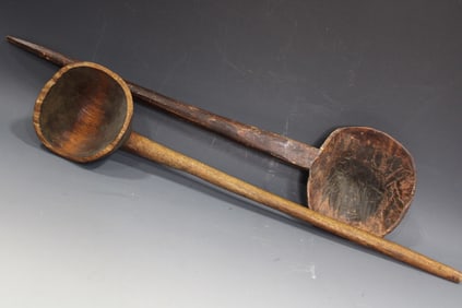 Early 18-19th C Burl Wood & Other Dipper