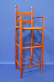 19th C Child's Hickory Highchair