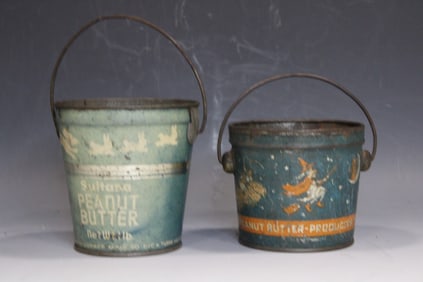 Green Sultana & Halloween Peanut Butter Tins