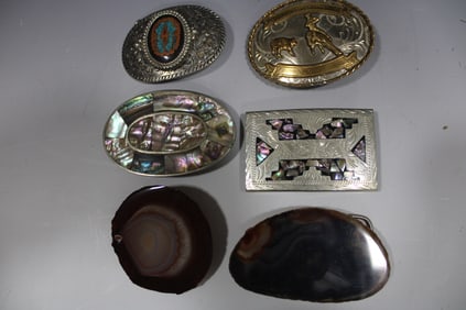 Group of Vintage Belt Buckles