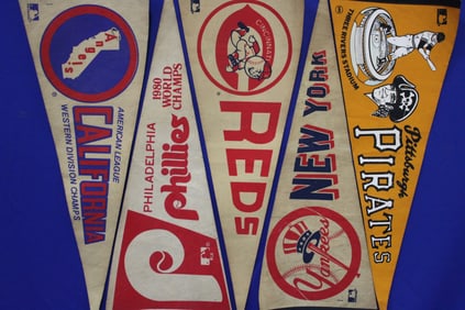 1980s Baseball Pennants