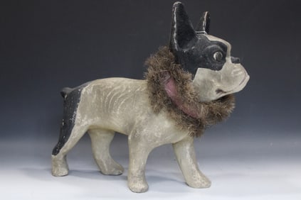 Paper Mache French Bulldog Nodder