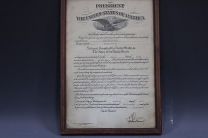 1936 National Guard Document Appt to Major