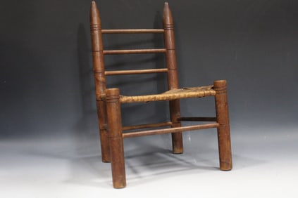 Early Child's Chair w/ Woven Seat
