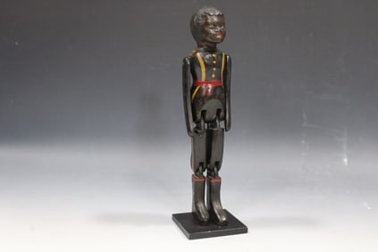 Carved & Painted Black Americana Dancer
