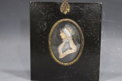 1790 Identified Lady Sitter Miniature Portrait