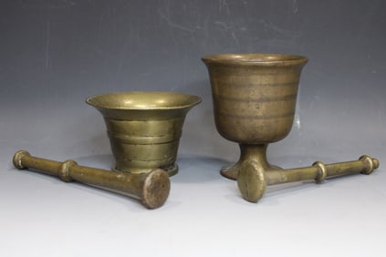 18th - 19th C Miniature Mortars & Pestles