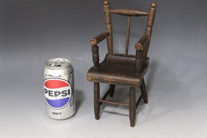 Antique Miniature Doll Chair
