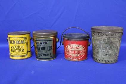 Early Peanut Butter Tins / Pails