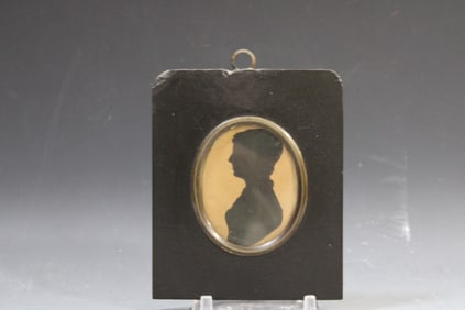 Mid-1800s Silhouette of Lady Sitter