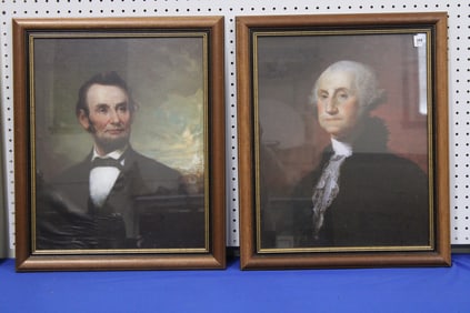 Framed Prints of Lincoln & Washington