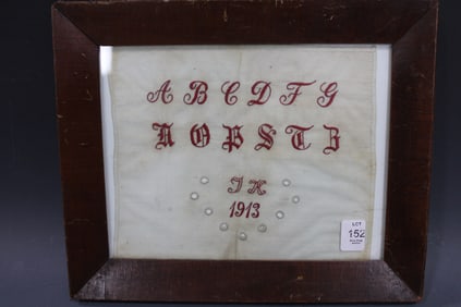 1913 ABC Needlework Sampler