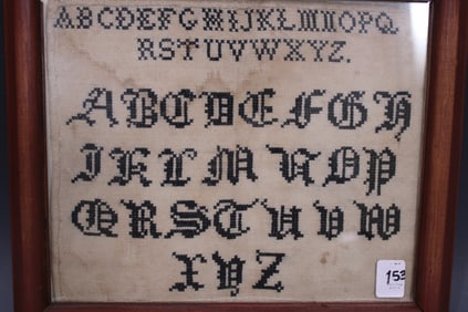 19th C ABC Sampler