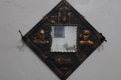 Maine Copper Molded Mirror / Hat Rack