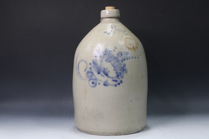 19th C 2 G  Underwood N.Y. Stoneware Jug