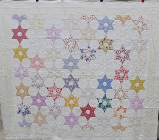 6 Point Star of David Quilt