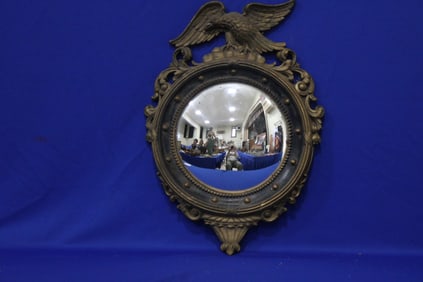 Federal Style Convex Mirror w/ Eagle Frame