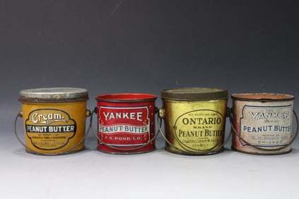 Antique Peanut Butter Tins