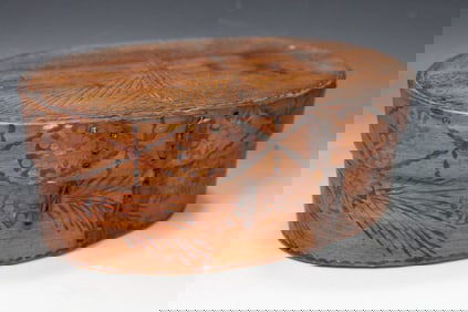 19th C Etch Decorated Oblong Pantry Box