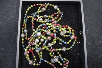 Antique Blown Glass Christmas Tree Garland