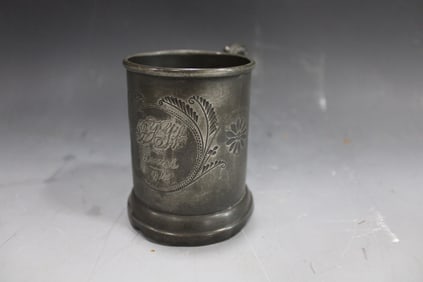 Dated 1894 Christmas Silverplate Mug