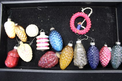 Christmas Blown Glass Pinecones & More