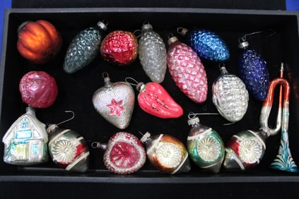 Christmas Blown Glass Dimpled & More
