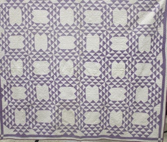 Purple Flying Geese Quilt